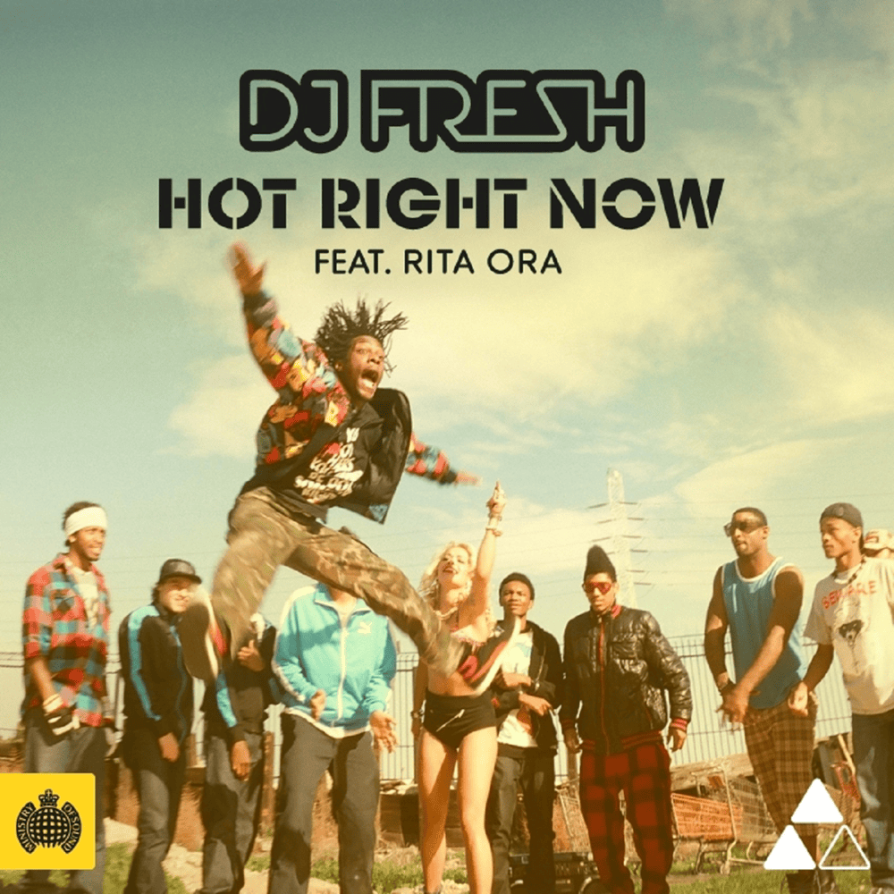 Album cover art for "Hot Right Now" by DJ Fresh & Rita Ora