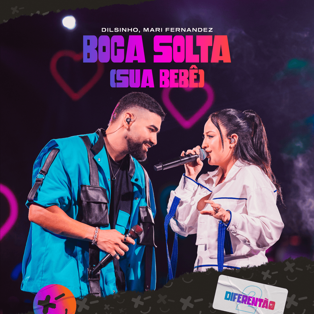 Album cover art for "Boca Solta (Sua Bebê) [Ao Vivo]" by Dilsinho