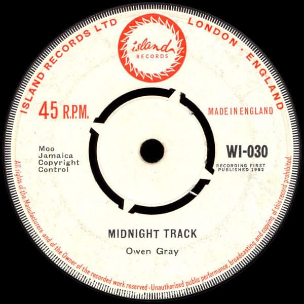 Album cover art for "Midnight Track" by Owen Gray