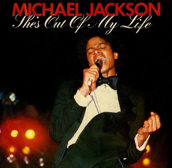 Album cover art for "She’s Out of My Life" by Michael Jackson