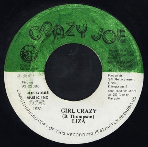 Album cover art for "Girl Crazy" by Mother Liza