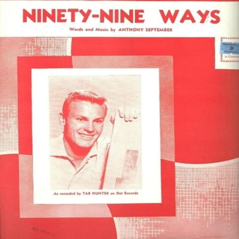Album cover art for "Ninety-Nine Ways" by Tab Hunter