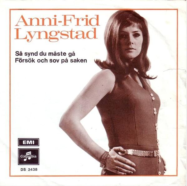 Album cover art for "Så synd du måste gå" by Anni-Frid Lyngstad