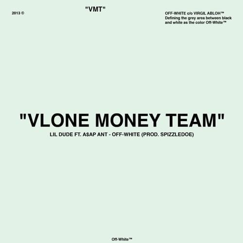 Album cover art for "Off White" by Lil Dude & A$AP ANT