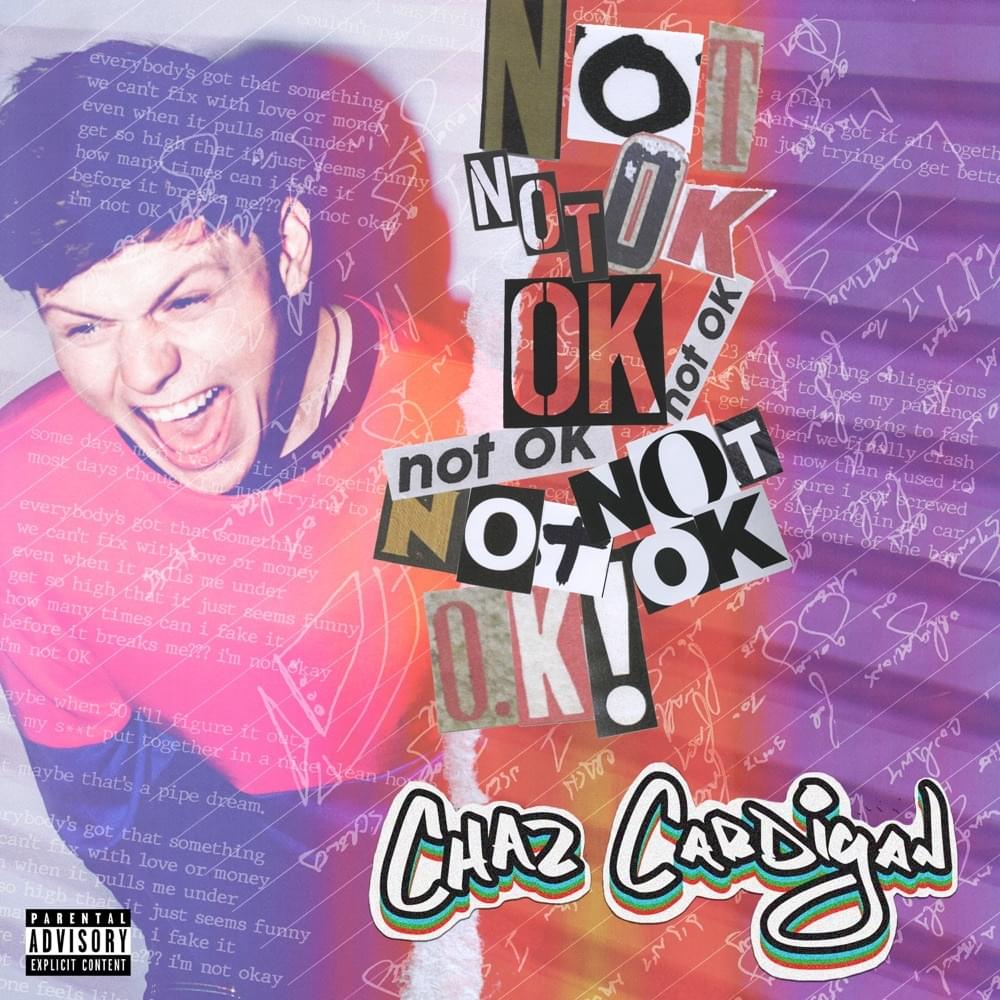 Album cover art for "Not OK!" by Chaz Cardigan