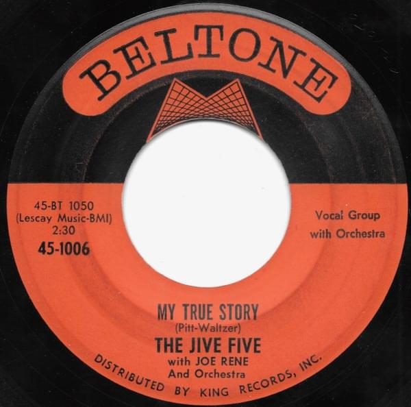Album cover art for "My True Story" by The Jive Five
