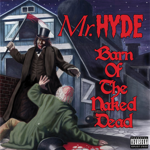 Album cover art for "Knife in Your Spine (Satanic Wordplay)" by Mr Hyde & Necro