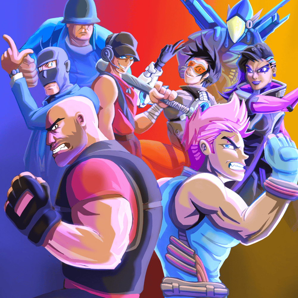Album cover art for "Zarya vs Heavy" by JT Music & Andrea Storm Kaden