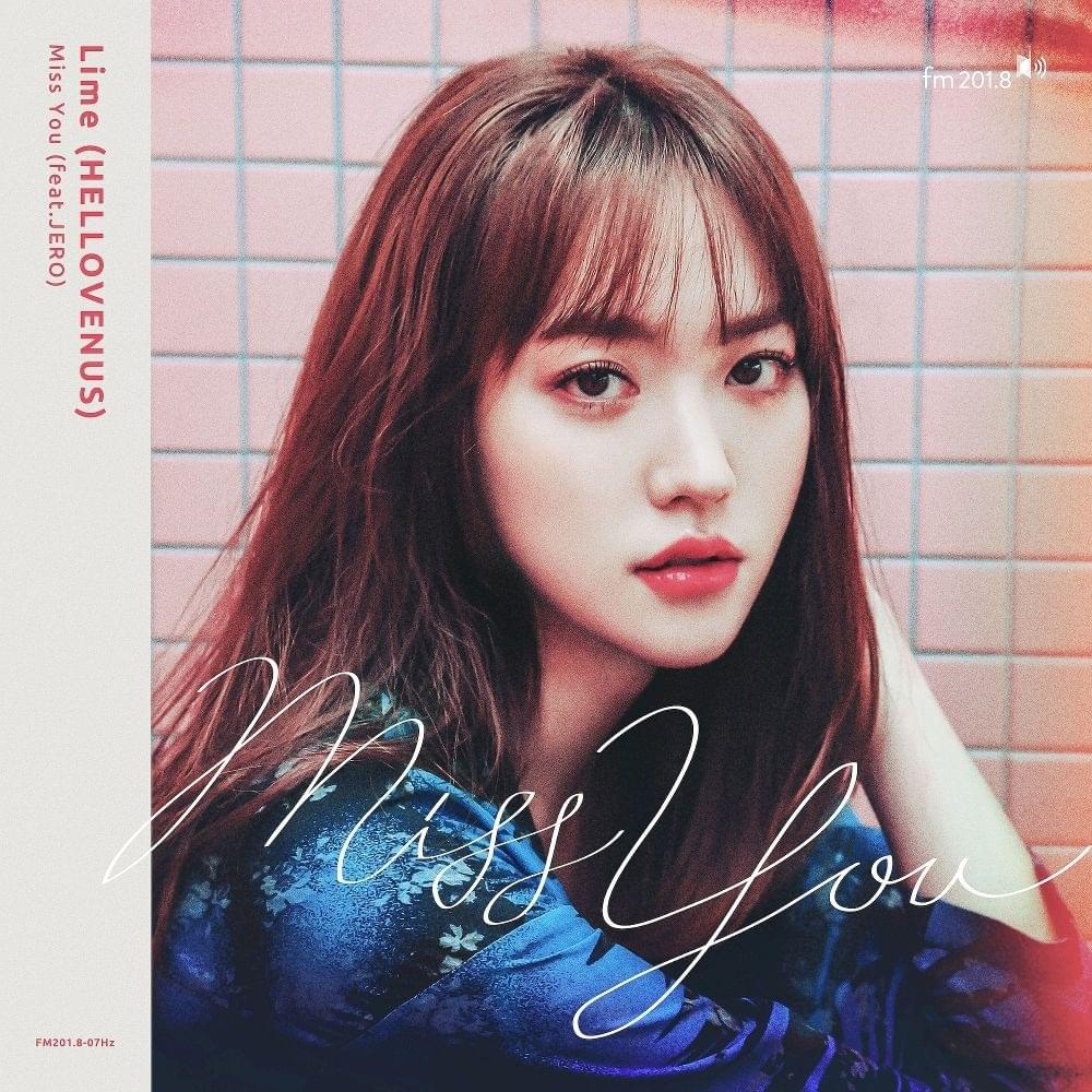 Album cover art for "Miss You" by Lime (Hello Venus) & JERO (KOR)