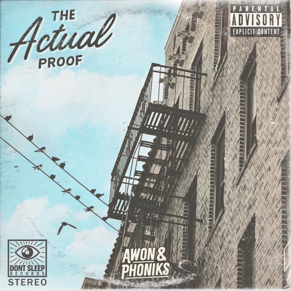 Album cover art for "Actual Proof" by Awon