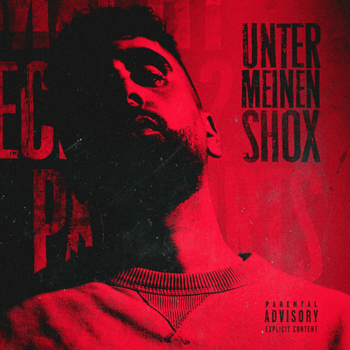 Album cover art for "Unter meinen Shox" by PA Sports