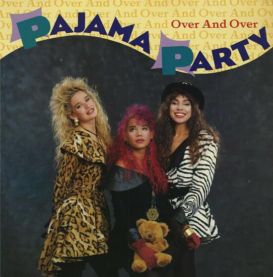 Album cover art for "Over and Over" by Pajama Party