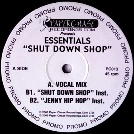 Album cover art for "Shut Down Shop" by Essentials Crew
