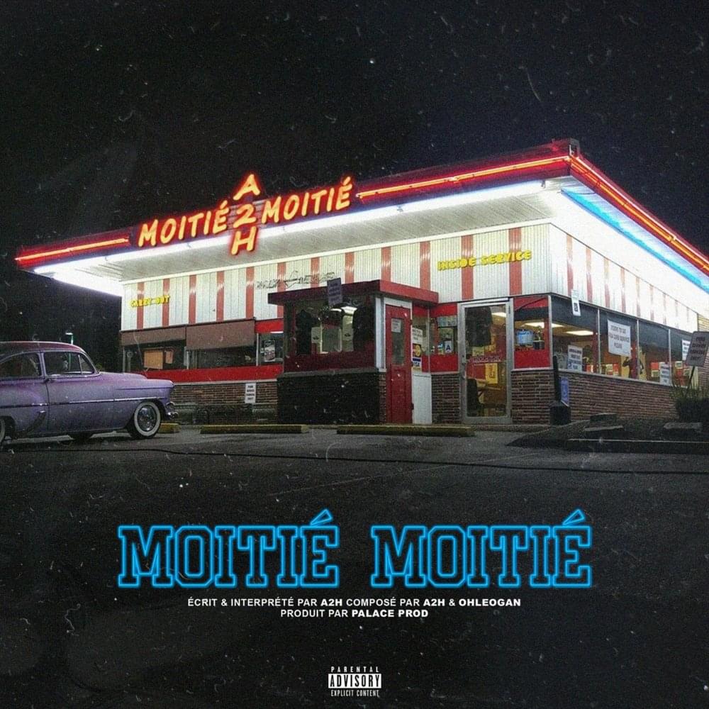 Album cover art for "Moitié moitié" by A2H
