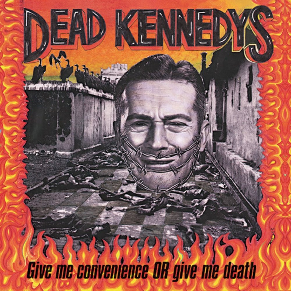 Album cover art for "A Child & His Lawnmower" by Dead Kennedys