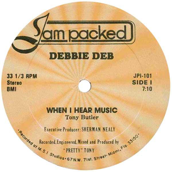 Album cover art for "When I Hear Music" by Debbie Deb