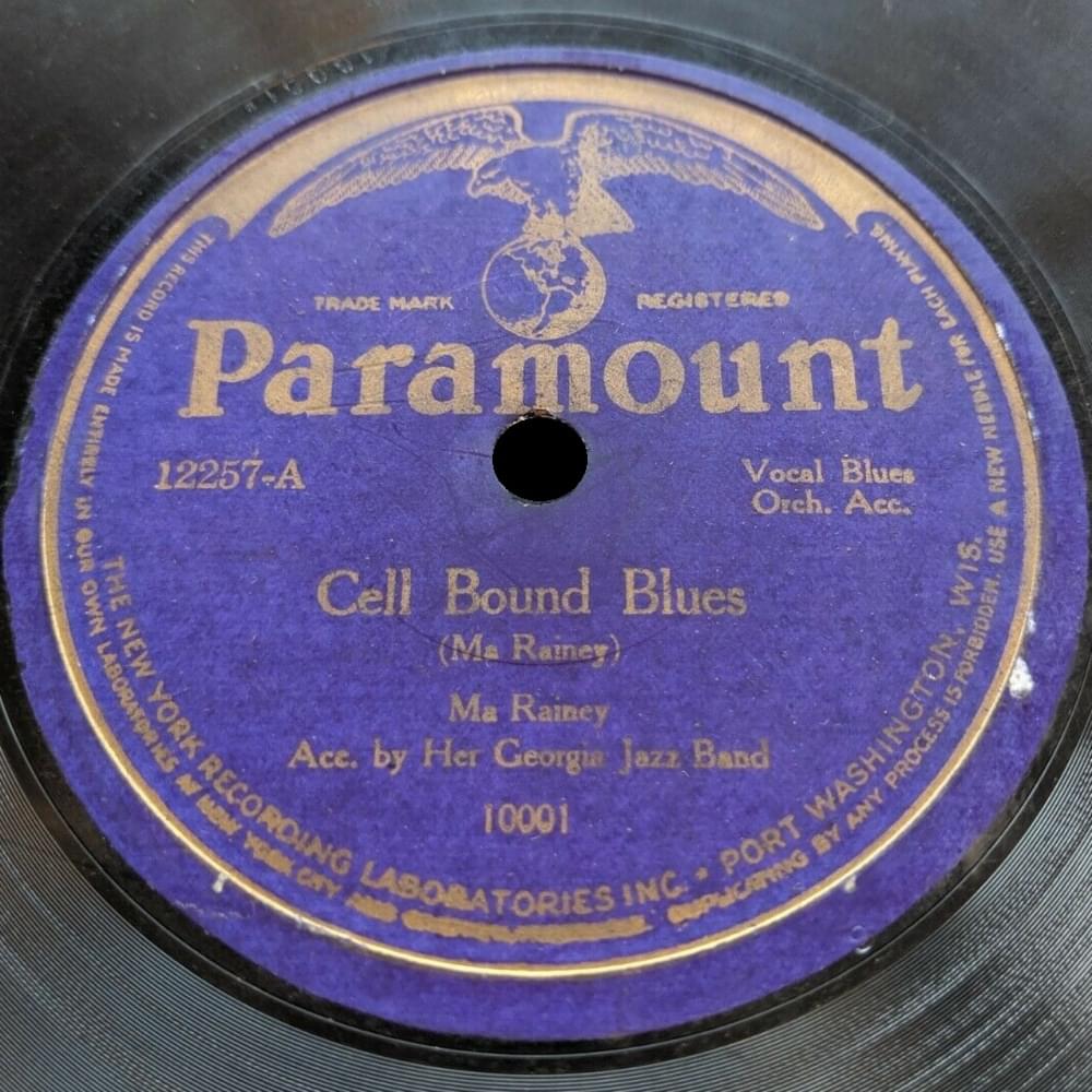 Album cover art for "Cell Bound Blues" by Ma Rainey