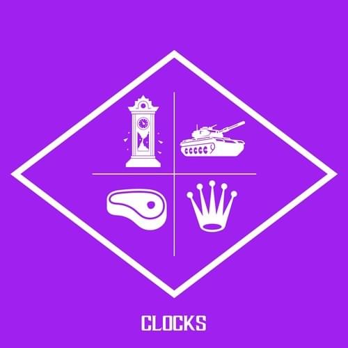 Album cover art for "Clocks" by Bukshot & Stevie Stone & Jarren Benton