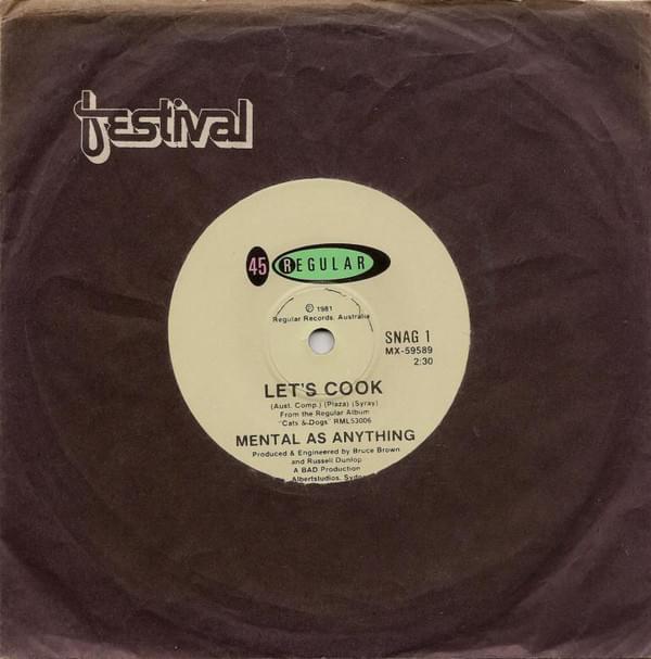 Album cover art for "Let’s Cook" by Mental As Anything