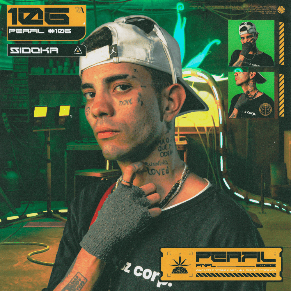 Album cover art for "Perfil #106 – Não Consigo Dormir" by Sidoka