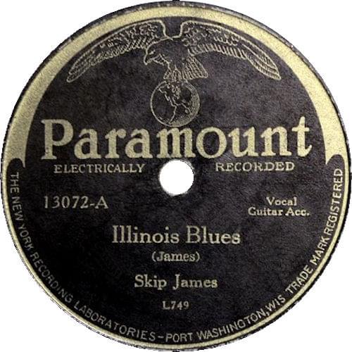 Album cover art for "Illinois Blues" by Skip James