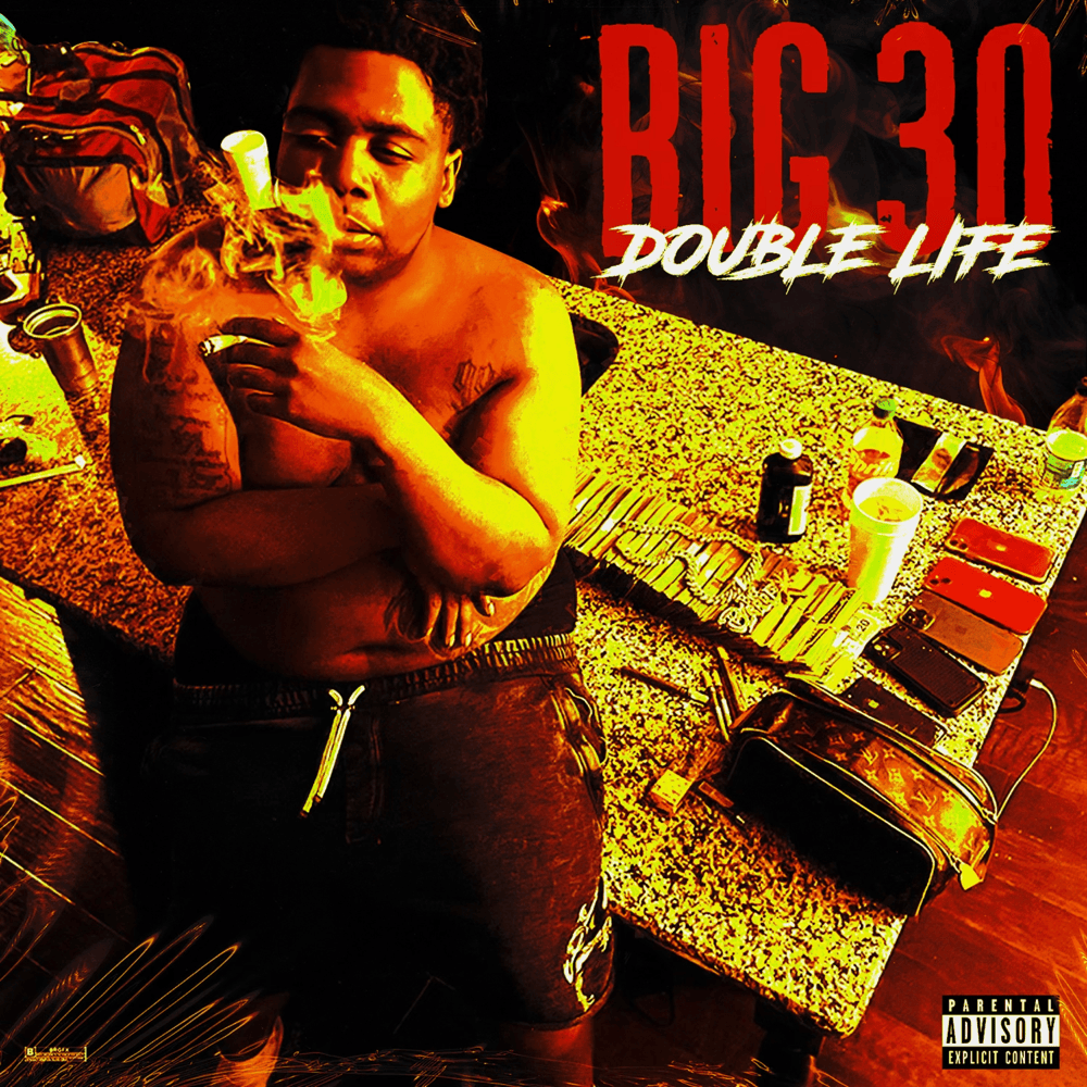 Album cover art for "DOUBLE LIFE" by BIG30