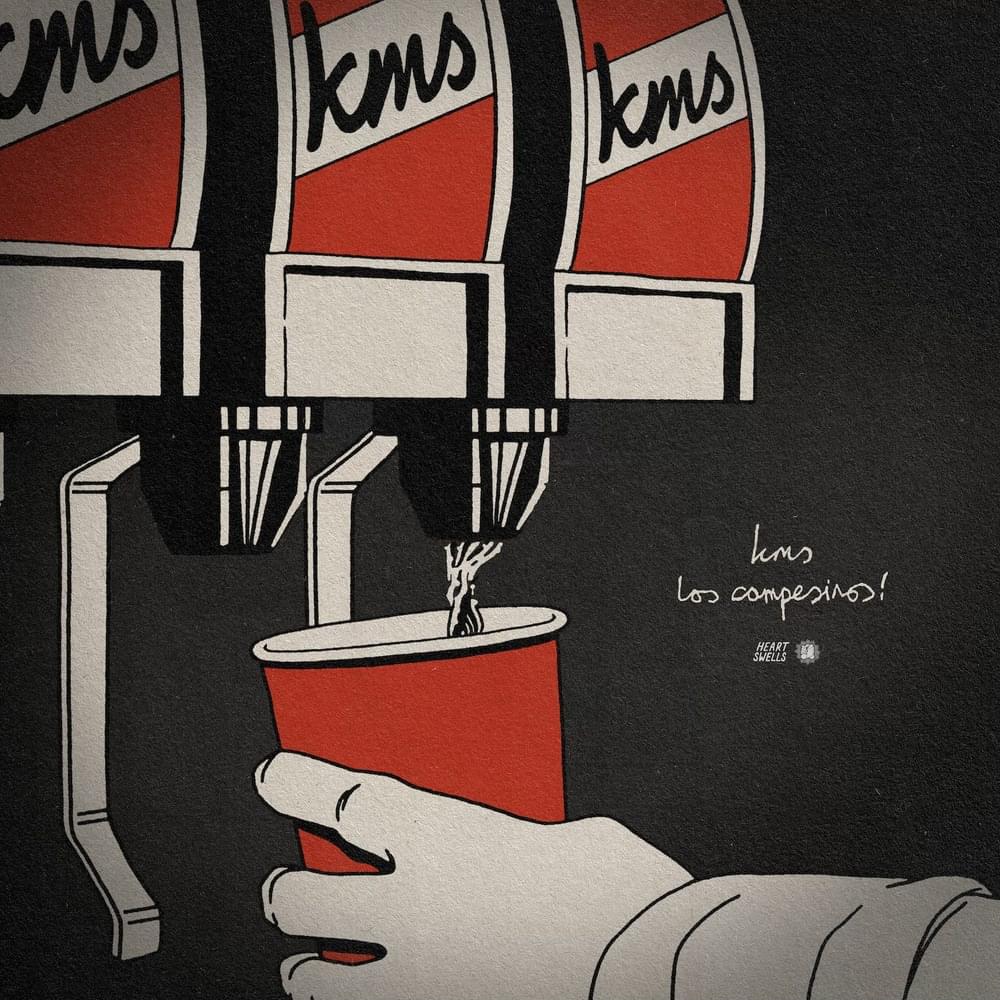 Album cover art for "kms" by Los Campesinos!