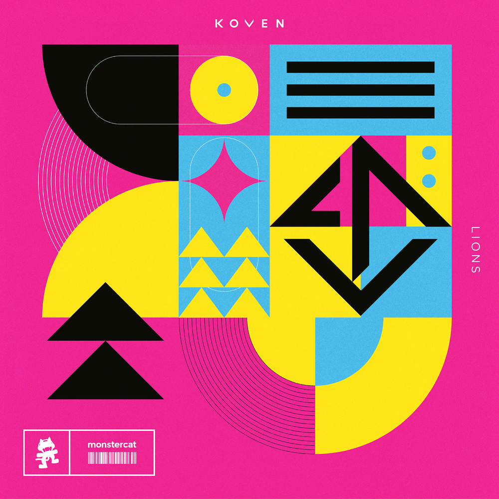 Album cover art for "Lions" by Koven
