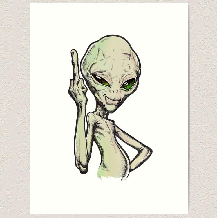 Album cover art for "Alien" by BoyWithUke