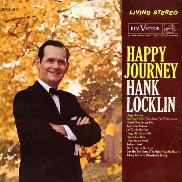 Album cover art for "Happy Journey" by Hank Locklin