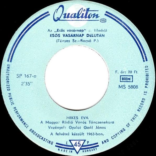 Cover image for Egy esős vasárnap délután / Fogj egy sétapálcát