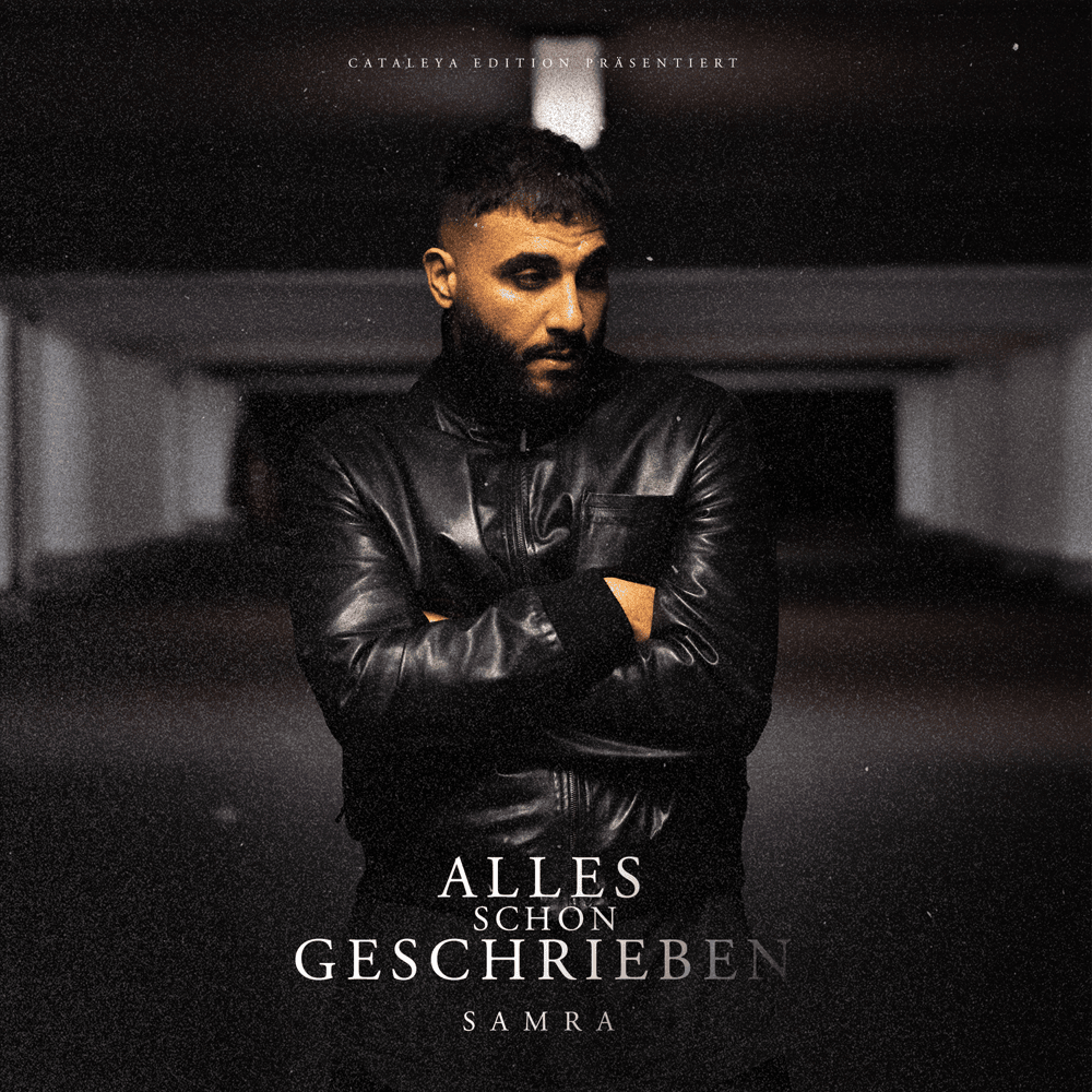 Album cover art for "Alles schon geschrieben" by Samra