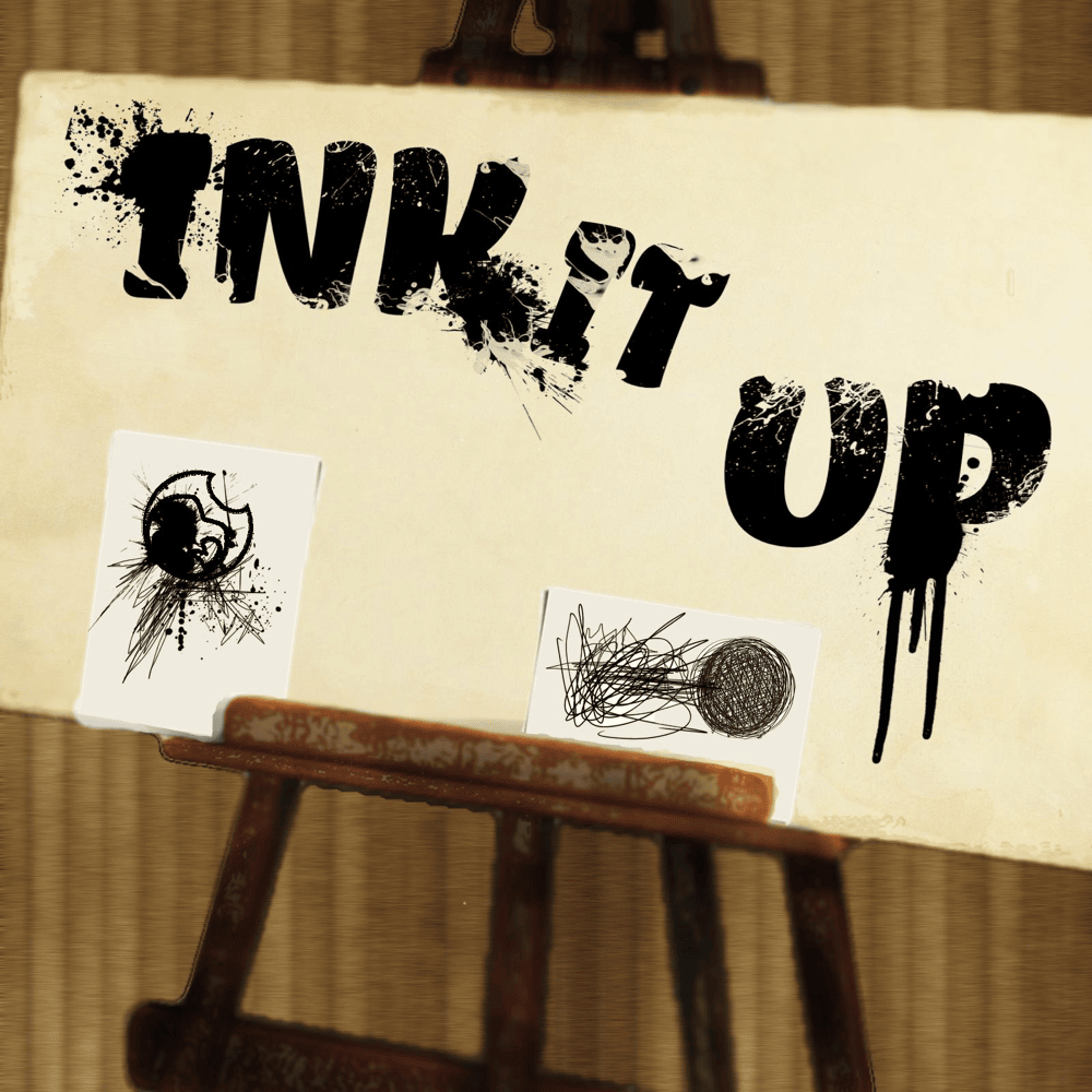 Album cover art for "Ink It Up" by Rockit Music & Ghostlike