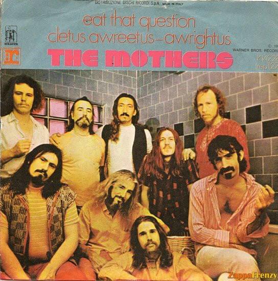 Album cover art for "Eat That Question" by The Mothers of Invention & Lee Clement
