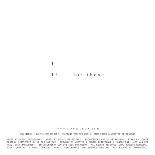 Album cover art for "For Those" by Son Mieux