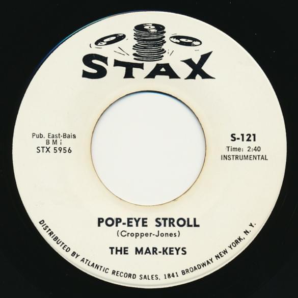 Album cover art for "Pop-Eye Stroll" by The Mar-Keys