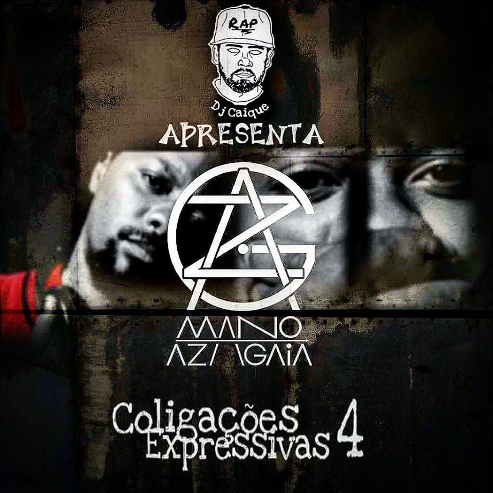 Album cover art for "No Ano da Fome" by DJ Caique & Azagaia & Macaia