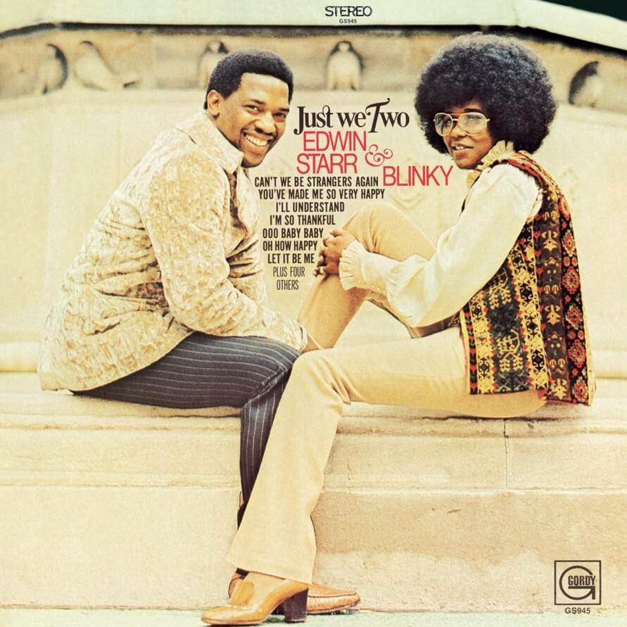 Album cover art for "Oh How Happy" by Edwin Starr & Blinky