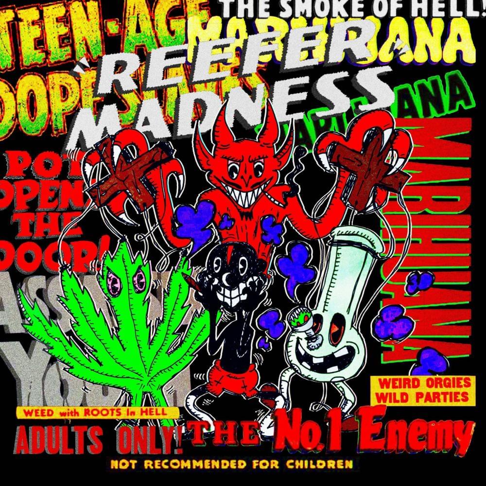 Album cover art for "REEFER MADNESS" by Lil Darkie