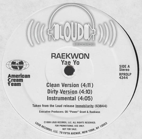 Album cover art for "Yae Yo" by Raekwon