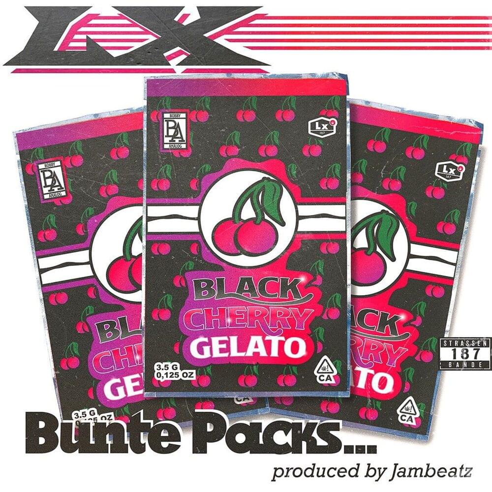 Album cover art for "Bunte Packs" by LX