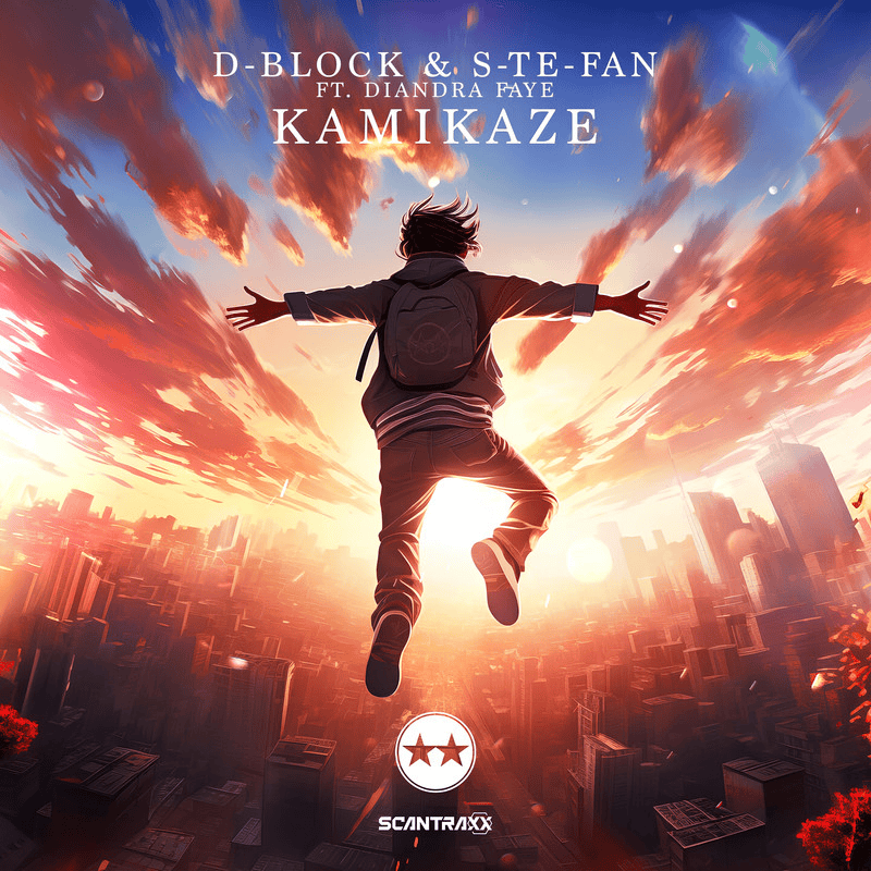 Album cover art for "Kamikaze" by D-Block & S-te-Fan & Diandra Faye