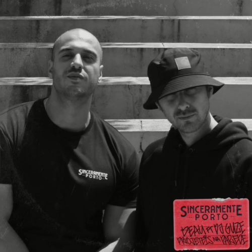 Album cover art for "Projéteis na parede" by Deau & DJ Guze