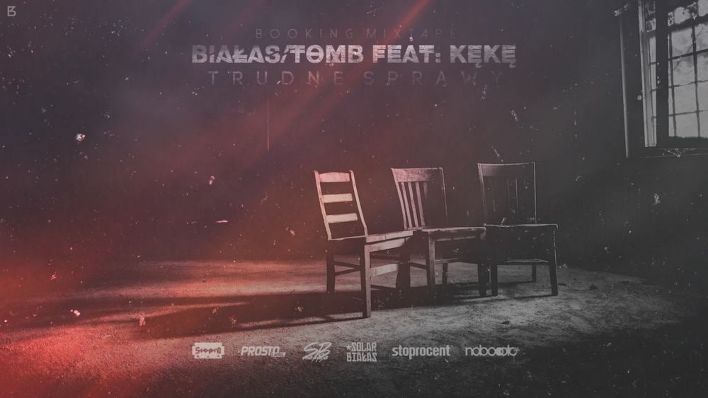 Album cover art for "Trudne sprawy" by Białas & KęKę