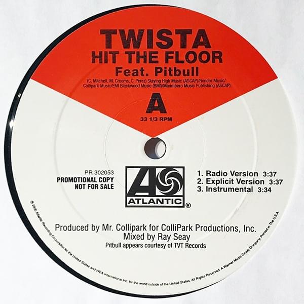 Album cover art for "Hit the Floor" by Twista & Pitbull