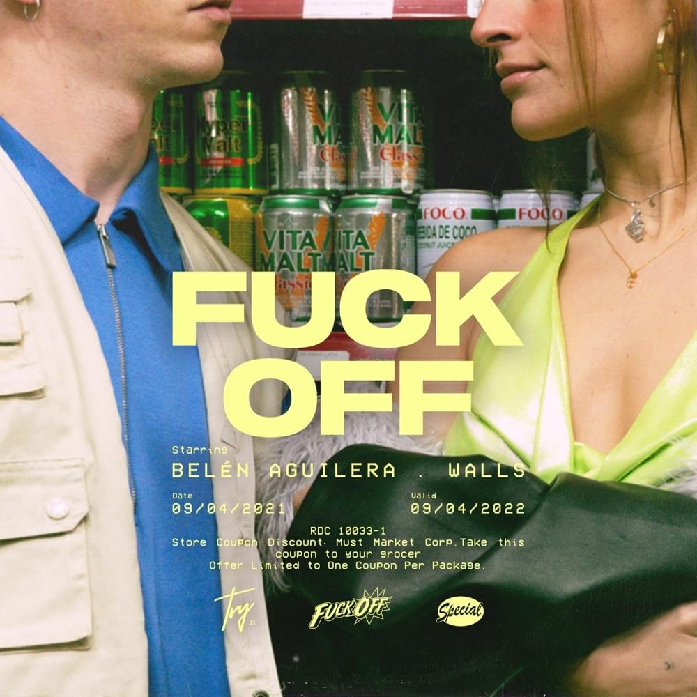 Album cover art for "FUCK OFF" by Belén Aguilera