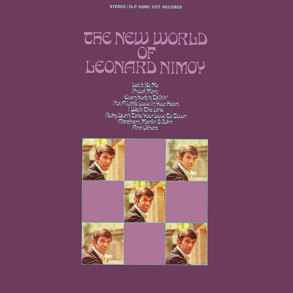 Album cover art for "Proud Mary" by Leonard Nimoy