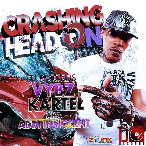 Album cover art for "Crashing Head On" by Vybz Kartel