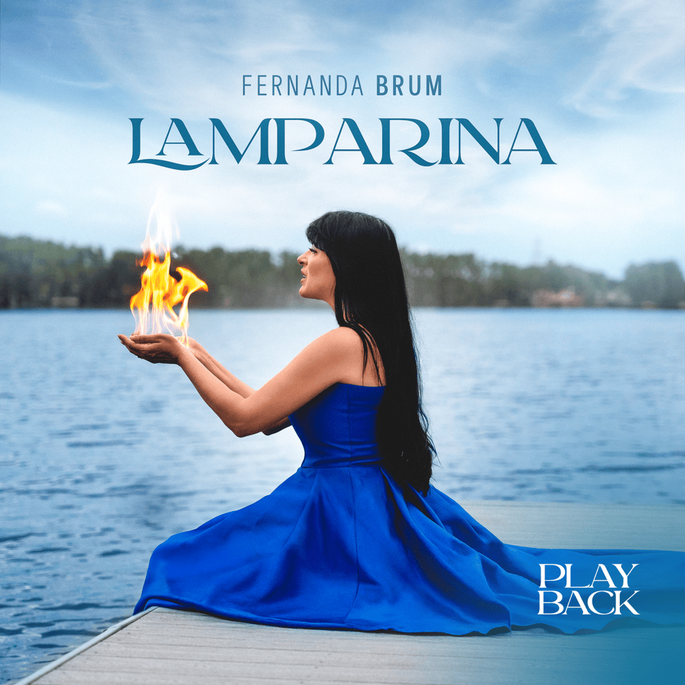 Album cover art for "Lamparina (Playback)" by Fernanda Brum