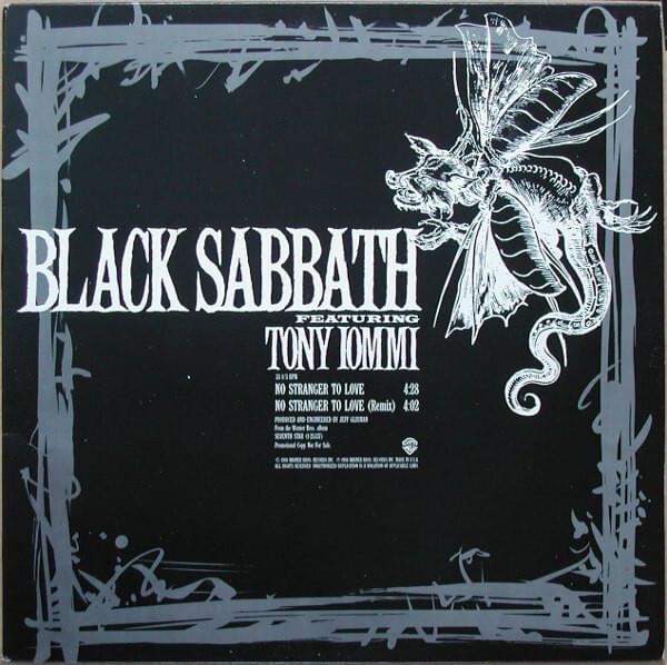 Album cover art for "No Stranger to Love" by Black Sabbath & Tony Iommi
